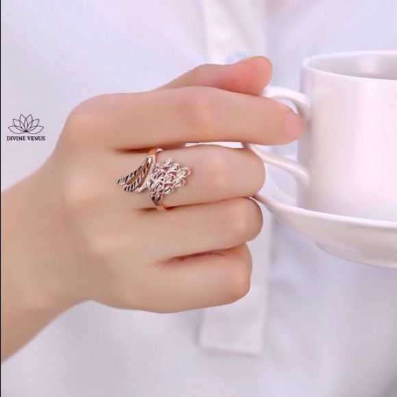 Rose Gold Plated Brass Ring | Size 6 - Picture 4 of 7